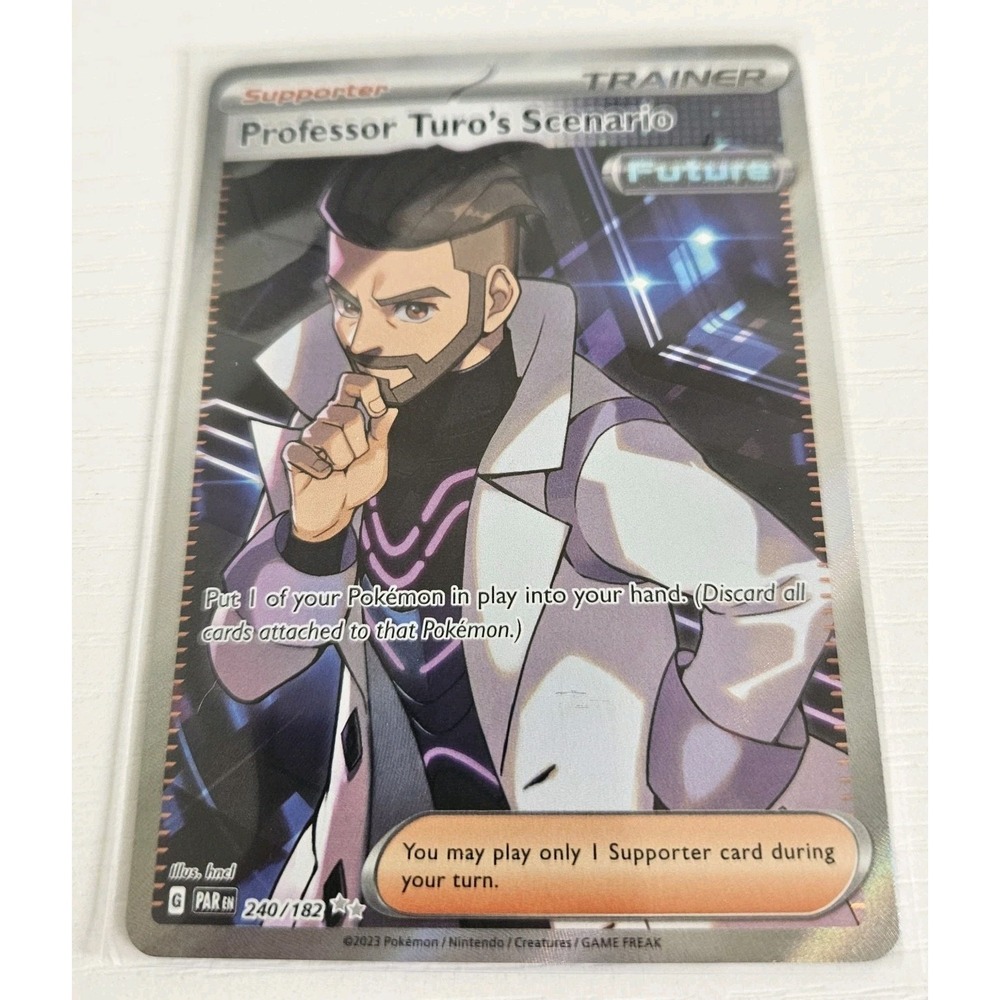Professor Turo's Scenario - 240/182 - Ultra Rare NM, English Pokemon Paradox Rif